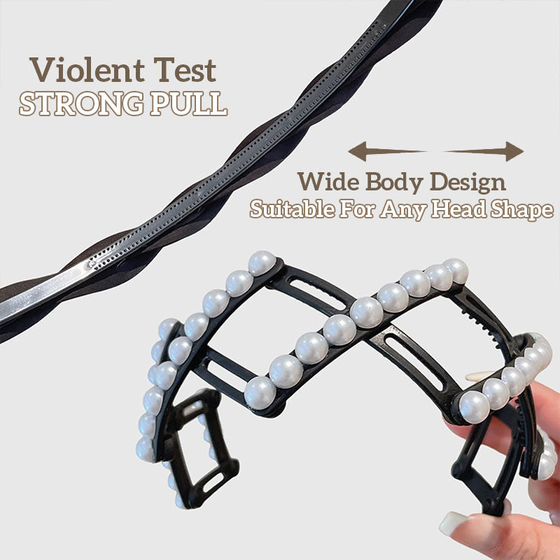 Retractable foldable pearl headband