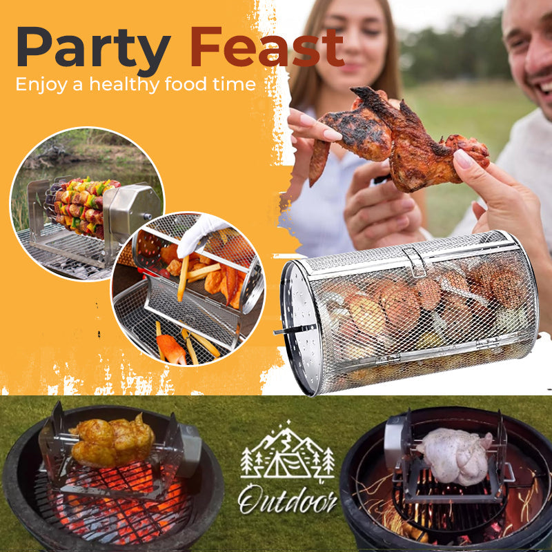 Last day to get 60% OFF: 🔥 Stainless Steel Rotating Grill