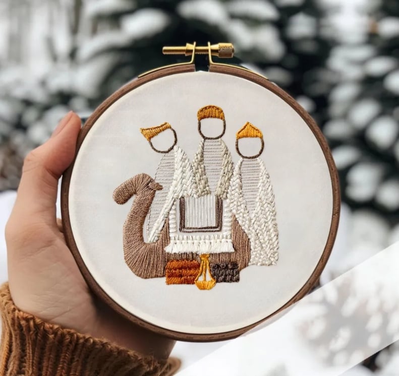 Last Day 49% OFF - Nativity Scene Embroidery Kit