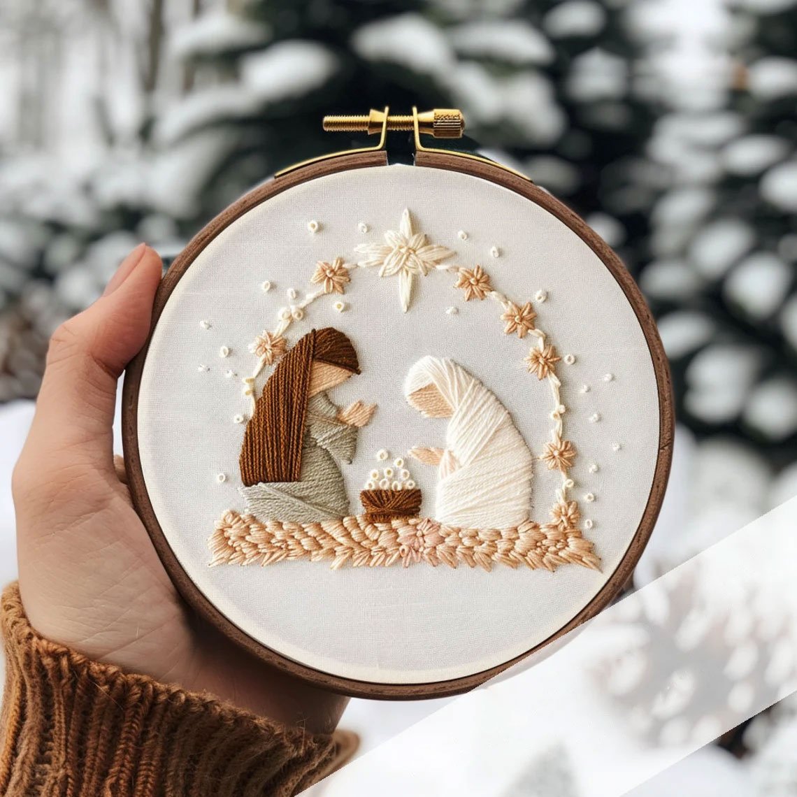 Last Day 49% OFF - Nativity Scene Embroidery Kit