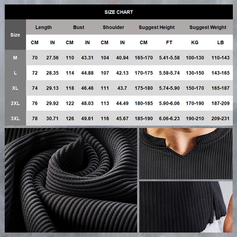 Men's V Neck Short Sleeve Muscle Sports Fitness T-Shirt