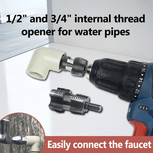 Electric Drill Compatible PVC Pipe Threader Kit with Various Die Sizes 🔥Last Day - 75% OFF🔥